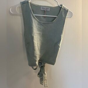 Dana Buchman Women's denim Crop Top